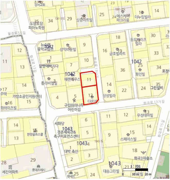 서울특별시 강서구 화곡동 1042-11 다온채 제2층 제203호 다세대(빌라) 경매 사진 12