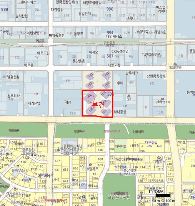 광주광역시 광산구 하남동 506-11 예미지파크힐스 104동 6층605호 오피스텔 경매 사진 12