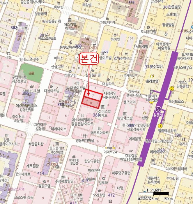 서울특별시 강동구 길동 388-7 다성이즈빌 4층406호 오피스텔 경매 사진 13