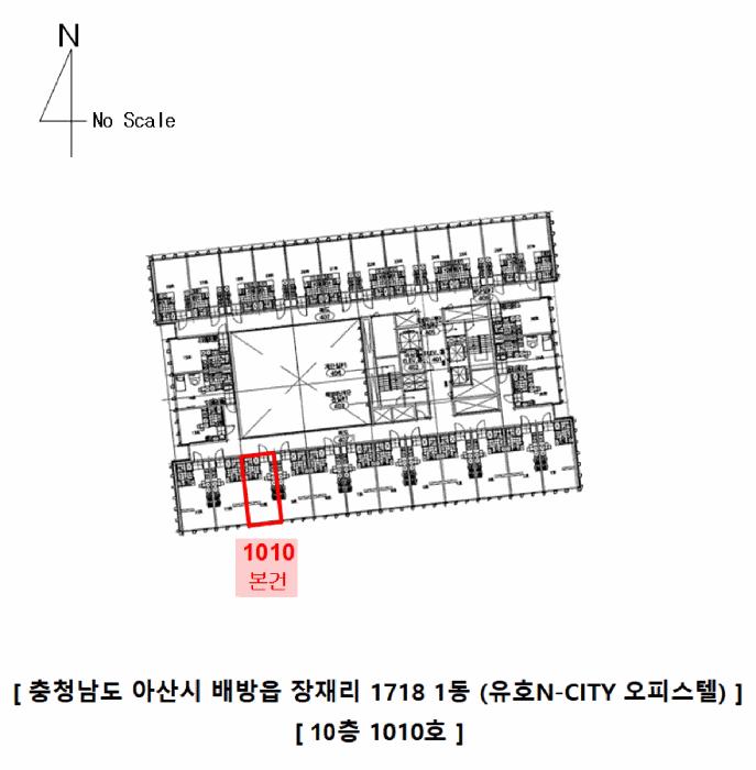충청남도 아산시 배방읍 장재리 1718 1동 10층1010호 오피스텔 경매 사진 16