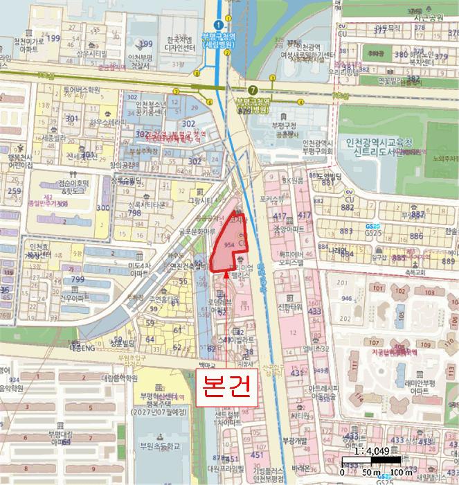 인천광역시 부평구 부평동 954 부평구청역대명벨리온 11층1118호 오피스텔 경매 사진 22