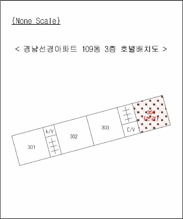 부산광역시 해운대구 좌동 1448 경남선경아파트 109동 3층304호 아파트 경매 사진 6