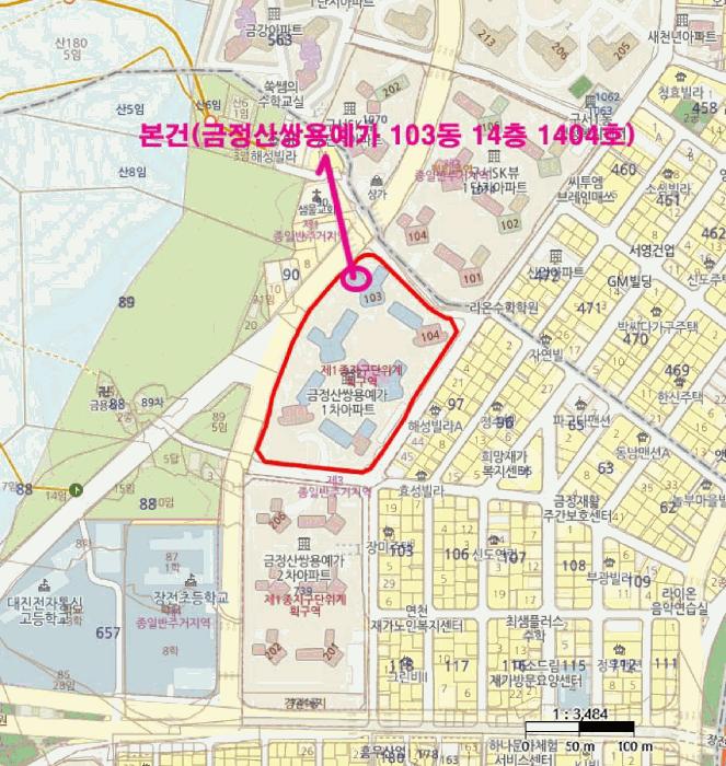 부산광역시 금정구 장전동 732 금정산쌍용예가아파트 103동 14층1404호 아파트 경매 사진 9