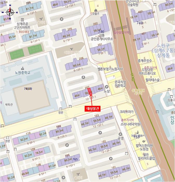 서울특별시 노원구 동일로215길 23, 제207동 제13층 제1306호 (상계동,상계주공아파트)구) 서울특별시 노원구 상계동 740 아파트 경매 사진 10