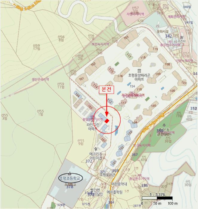 경기도 남양주시 호평동 371 라인그린아파트 102동 2층 204호 아파트 경매 사진 10