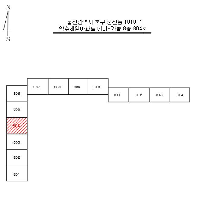 울산광역시 북구 중산동 1010-1 약수제일아파트 에이-가동 8층804호 아파트 경매 사진 11