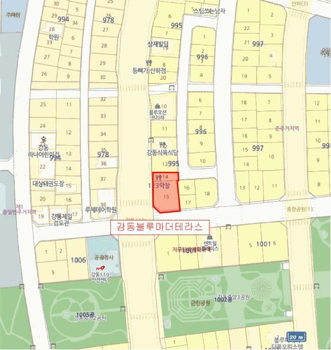 울산광역시 북구 산하중앙2로 238, 4층407호 (산하동,강동블루마더테라스)구) 울산광역시 북구 산하동 995-14 근린상가 경매 사진 23