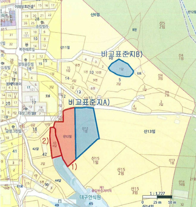 대구광역시 북구 복현동 산12 임야 경매 사진 15