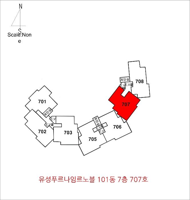 대구광역시 수성구 달구벌대로 3308, 101동 7층707호 (신매동,유성푸르나임르노블)구) 대구광역시 수성구 신매동 57-17 아파트 경매 사진 7