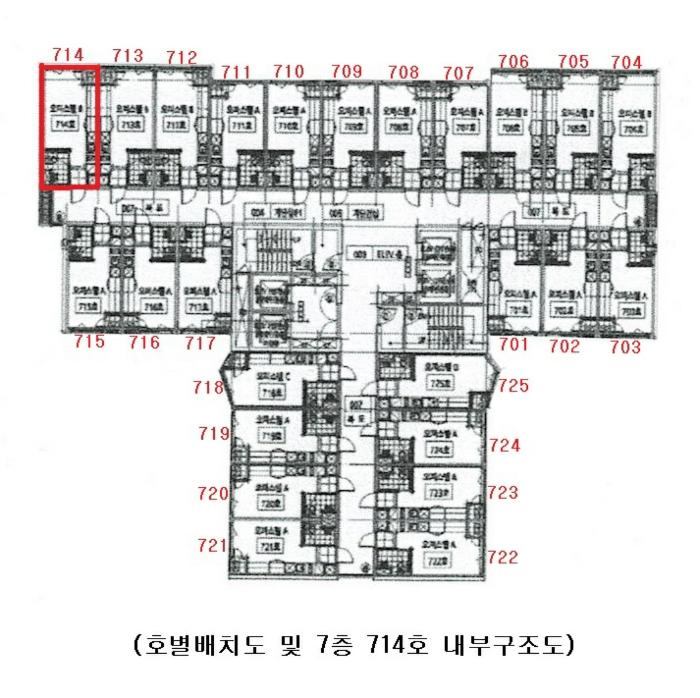 서울특별시 구로구 공원로 11, 제7층 제714호 (구로동, 대림역포스큐)구) 서울특별시 구로구 구로동 106-2 오피스텔 경매 사진 9