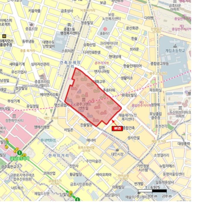 광주광역시 동구 경양로 234, 108동 12층1201호 (계림동,그랜드센트럴)구) 광주광역시 동구 계림동 1827 아파트 경매 사진 8