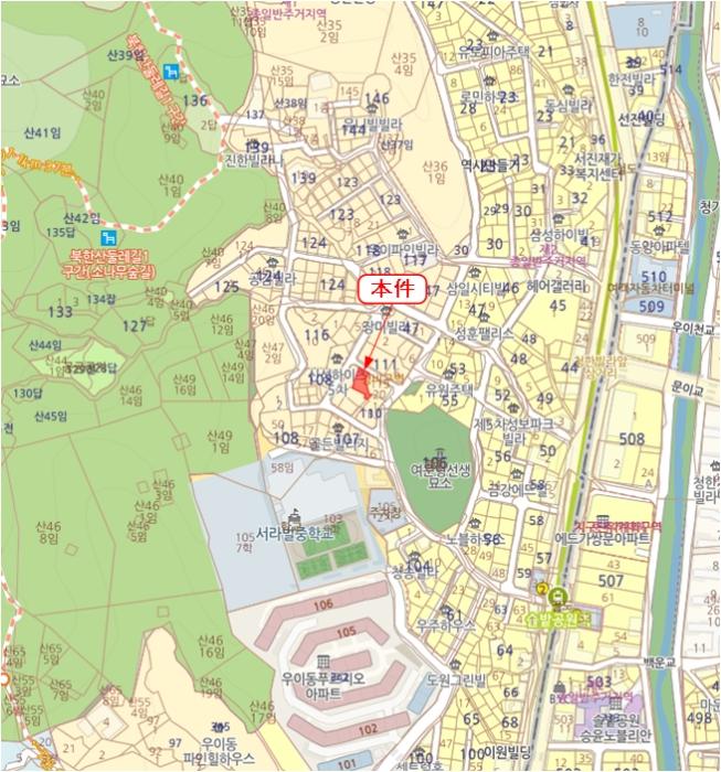 서울특별시 강북구 삼양로155길 51-7, 1층102호구) 서울특별시 강북구 우이동 108-9 다세대(빌라) 경매 사진 9