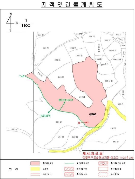 충청북도 영동군 추풍령면 죽전리 287구) 충청북도 영동군 추풍령면 죽전리 287 임야 경매 사진 11