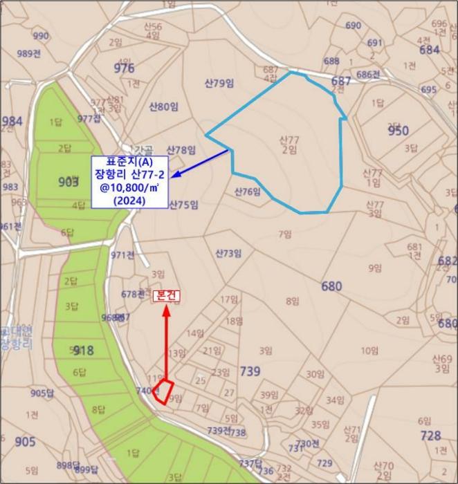 충청남도 당진시 고대면 장항리 739-10 임야 경매 사진 12