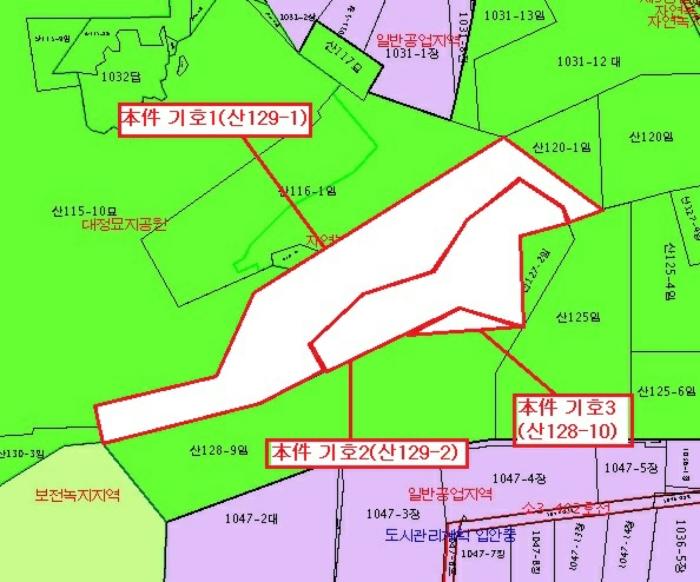 부산광역시 기장군 정관읍 용수리 산129-1 임야 경매 사진 11