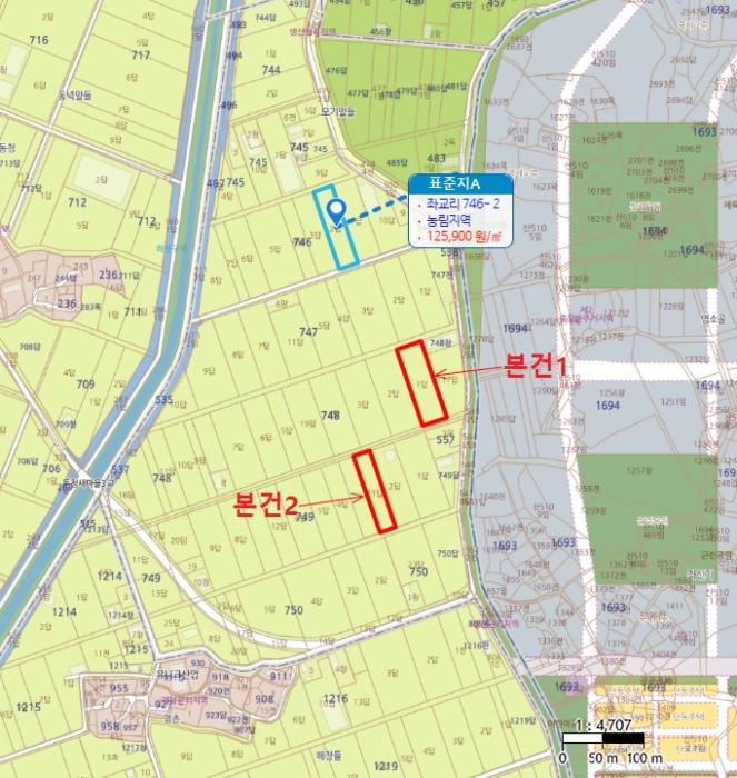 경기도 평택시 고덕면 좌교리 748-1 답 경매 사진 15