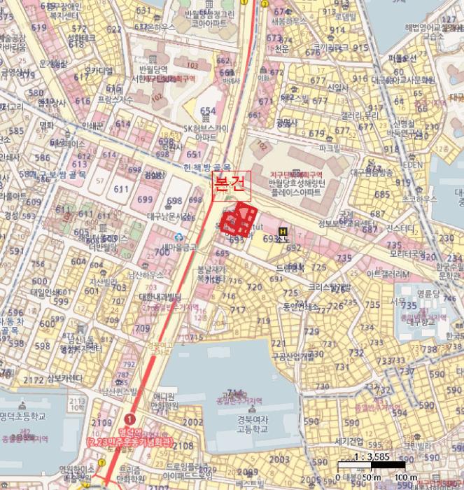 대구광역시 중구 남산동 694-3 반월당아너스제네스타워오피스텔 15층1521호 오피스텔 경매 사진 9