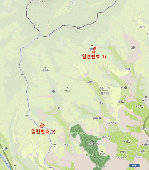 경상북도 청도군 이서면 칠엽리 산135-1 임야 경매 사진 7
