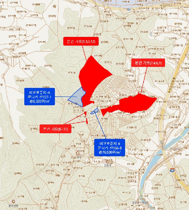 경상북도 포항시 남구 오천읍 문덕리 산156-36 임야 경매 사진 12