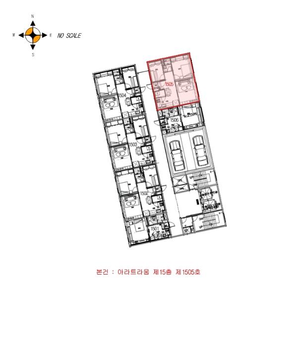 인천광역시 남동구 논현역로 6, 15층1505호 (논현동,아라트라움)구) 인천광역시 남동구 논현동 631-4 오피스텔 경매 사진 11