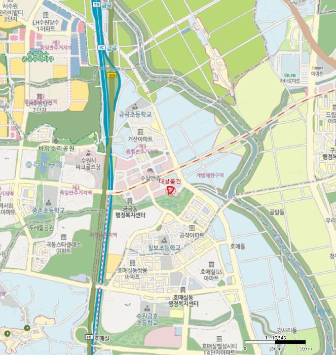 경기도 수원시 권선구 금곡로196번길 92, 1층105호 (금곡동,다인로얄팰리스호매실테라스4차)구) 경기도 수원시 권선구 금곡동 1125-1 근린상가 경매 사진 22
