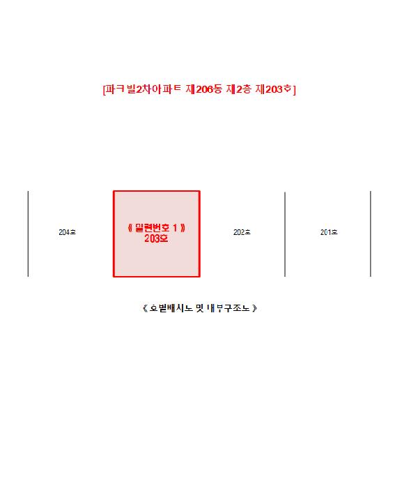 충청남도 당진시 원당동 1172 파크빌2차아파트 206동 2층203호 아파트 경매 사진 7