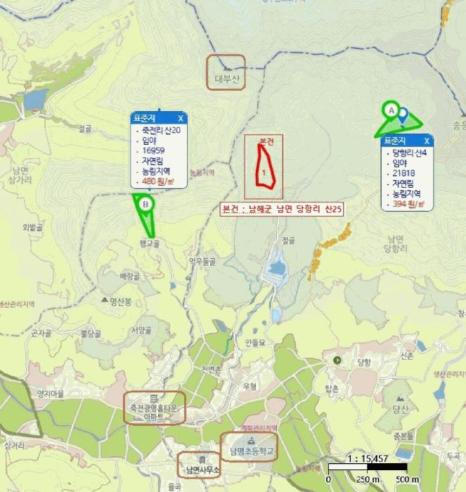 경상남도 남해군 남면 당항리 산25 임야 경매 사진 9