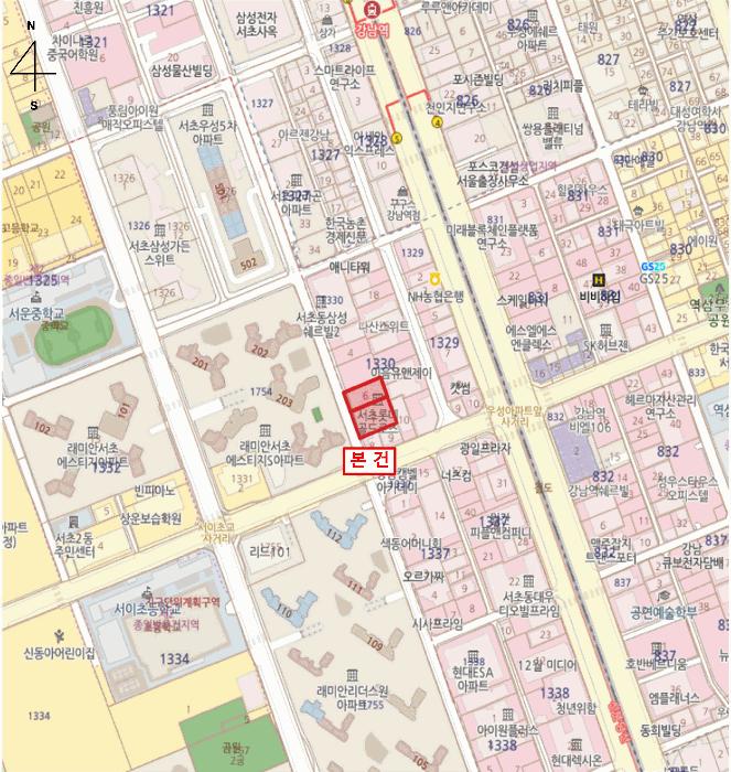 서울특별시 서초구 서초대로74길 51, 1층104호 (서초동,강남역롯데골드로즈)구) 서울특별시 서초구 서초동 1330-6 근린상가 경매 사진 9