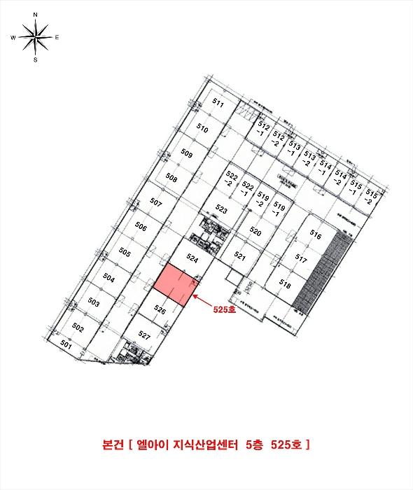 인천광역시 남동구 호구포로 50, 5층525호 (고잔동,엘아이 지식산업센터)구) 인천광역시 남동구 고잔동 736-4 아파트형공장 경매 사진 9