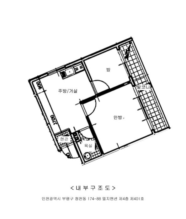 인천광역시 부평구 마장로426번길 13-1, 4층401호 (청천동,엘지맨션)구) 인천광역시 부평구 청천동 174-88 다세대(빌라) 경매 사진 10
