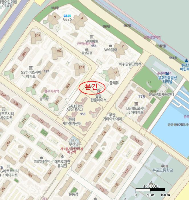 부산광역시 남구 용호동 957-1 에이동 1층111호 근린상가 경매 사진 12
