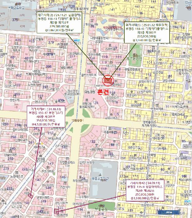 인천광역시 부평구 부평동 118-43 티제이더플레이스 4층404호 오피스텔 경매 사진 11