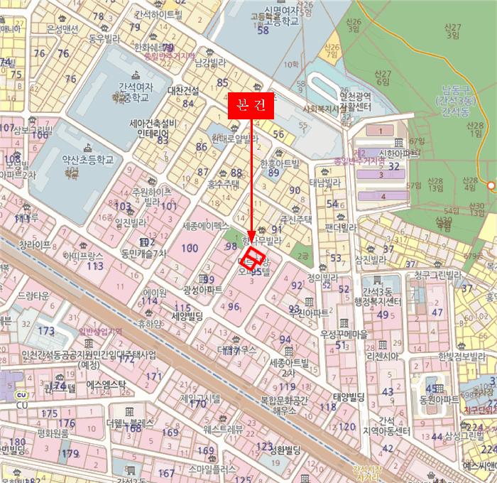 인천광역시 남동구 간석동 95-1 메르디앙 4층403호 오피스텔 경매 사진 11