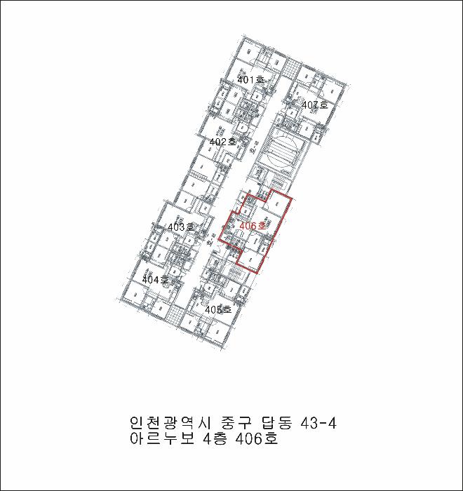 인천광역시 중구 답동 43-4 아르누보 4층406호 오피스텔 경매 사진 9