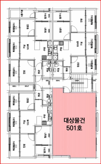 인천광역시 서구 검암동 664-11 그랜드캐슬 비동 5층501호 다세대(빌라) 경매 사진 7
