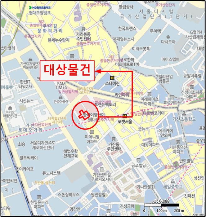 서울특별시 금천구 가산동 140-36 비즈트위트 바이올렛 5차 제5층 제516호 오피스텔 경매 사진 14