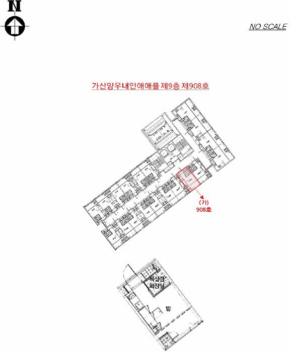 서울특별시 금천구 가산동 141-2 가산양우내안애애플 제9층 제908호 아파트 경매 사진 9