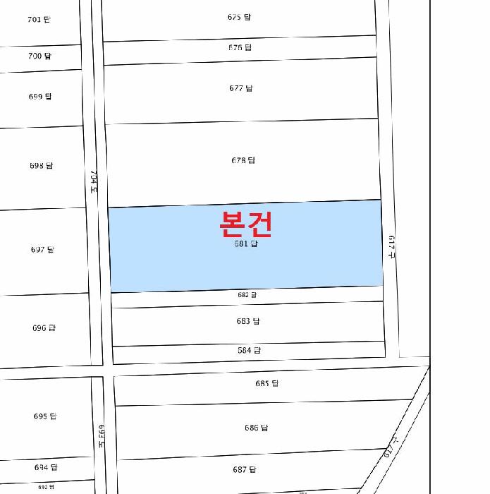 강원특별자치도 정선군 여량면 봉정리 681 답 경매 사진 4