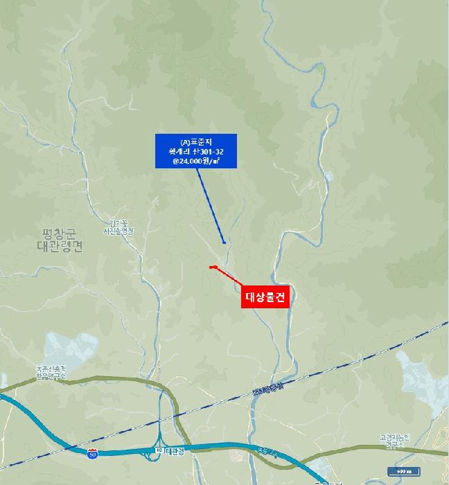 강원특별자치도 평창군 대관령면 횡계리 산306-7 임야 경매 사진 3