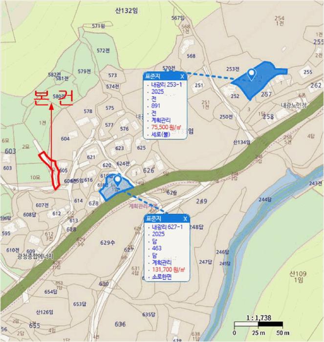 울산광역시 울주군 온양읍 내광리 603-3 묘지 경매 사진 9