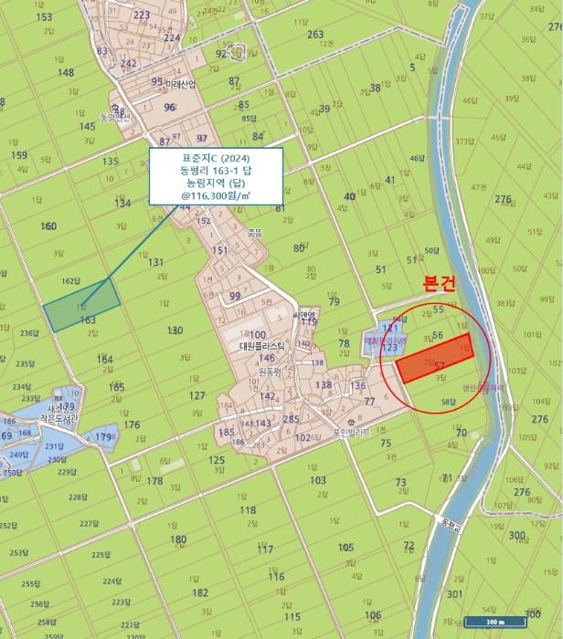 충청북도 청주시 흥덕구 오송읍 동평리 57-1 답 경매 사진 16