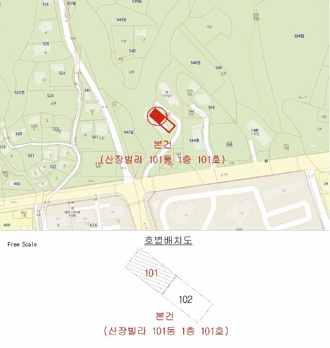 경상북도 예천군 예천읍 대심리 435-2 산장빌라 101동 1층101호 다세대(빌라) 경매 사진 5
