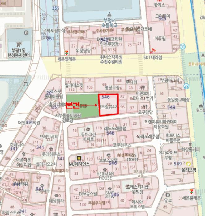 인천광역시 부평구 부평동 546-88 해드림뷰 4층405호 오피스텔 경매 사진 11