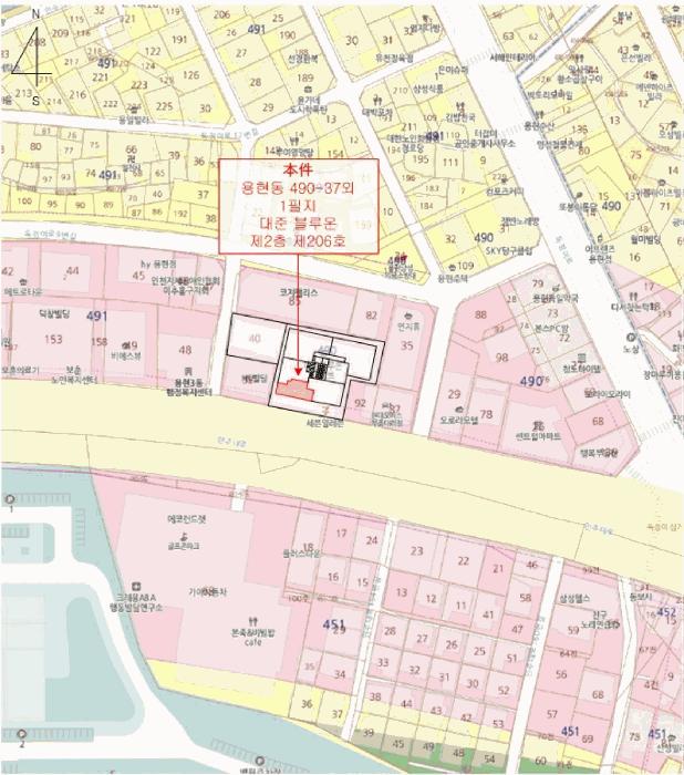 인천광역시 미추홀구 용현동 490-37 대준 블루온 2층206호 오피스텔 경매 사진 12