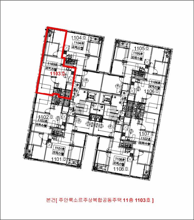 인천광역시 미추홀구 주안동 126-6 주안룩소르주상복합공동주택 11층1103호 오피스텔 경매 사진 11