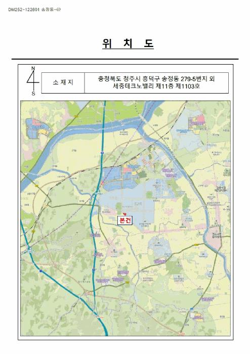 충청북도 청주시 흥덕구 송정동 279-5 세중테크노밸리 11층1103호 아파트형공장 경매 사진 11