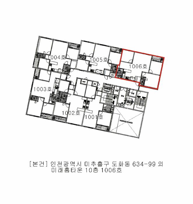 인천광역시 미추홀구 도화동 634-99 미래홈타운 10층1006호 오피스텔 경매 사진 9