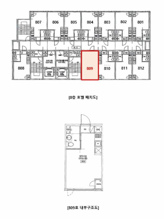 서울특별시 구로구 구로동 110 종인아네스트 제8층 제809호 오피스텔 경매 사진 10