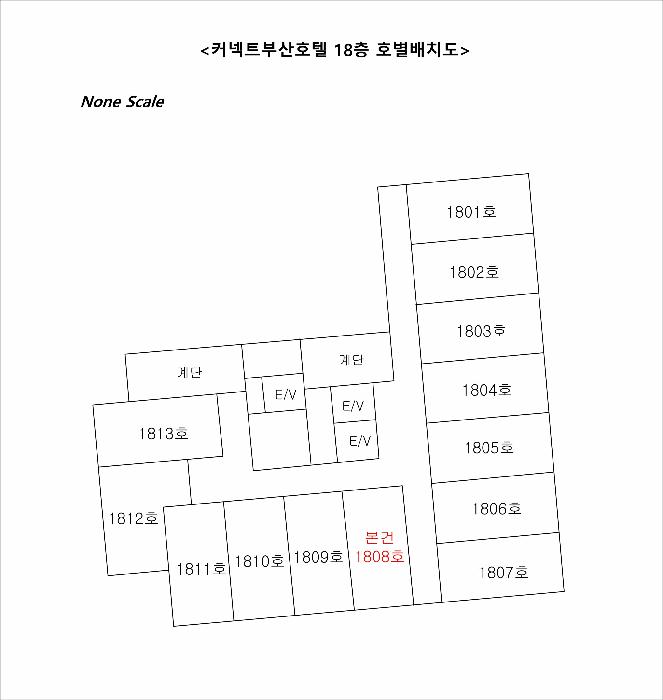 부산광역시 중구 중앙동6가 3-2 커넥트부산호텔 18층1808호 콘도(호텔) 경매 사진 6