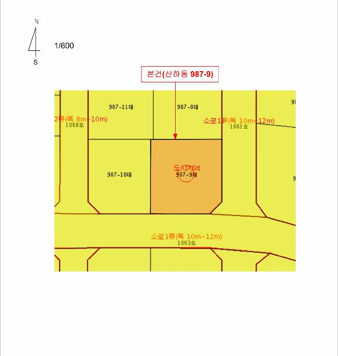 울산광역시 북구 산하동 987-9 대지 경매 사진 10